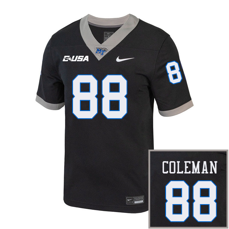 Men-Youth #88 Jacob Coleman Middle Tennessee State Blue Raiders 2023 College Football Jerseys Stitch
